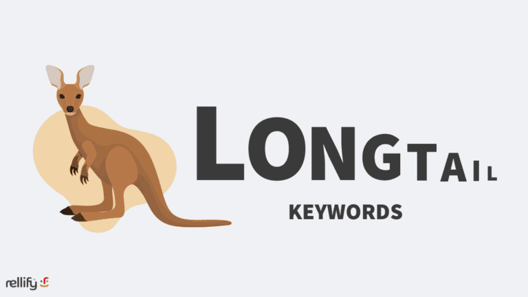 The profile of a kangaroo describing long-tail keywords