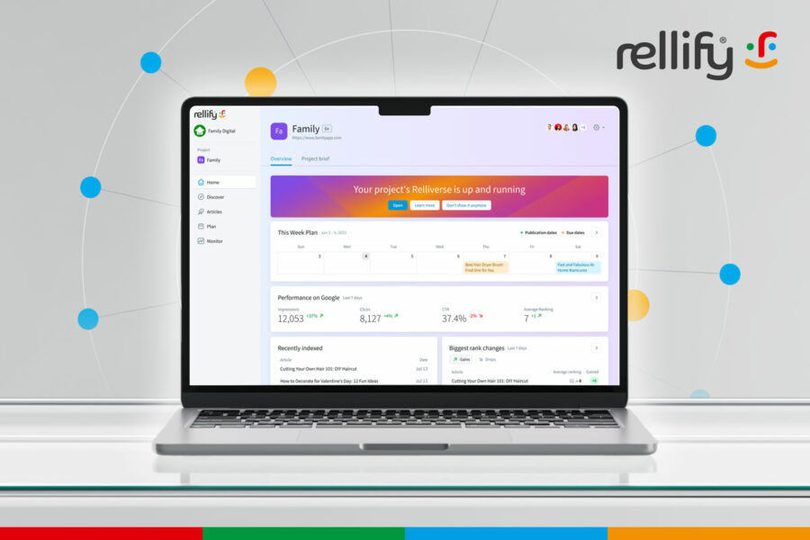Picture of the Content Marketing Platform Rellify