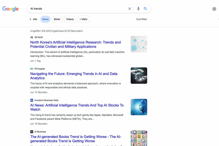 KI-Content statt neuer Websites in Google News: Google bezieht Stellung